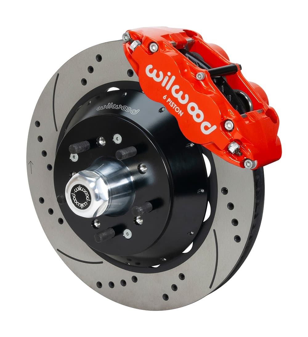 FNSL6R Front Hub Kit,14.00", Drill, Red