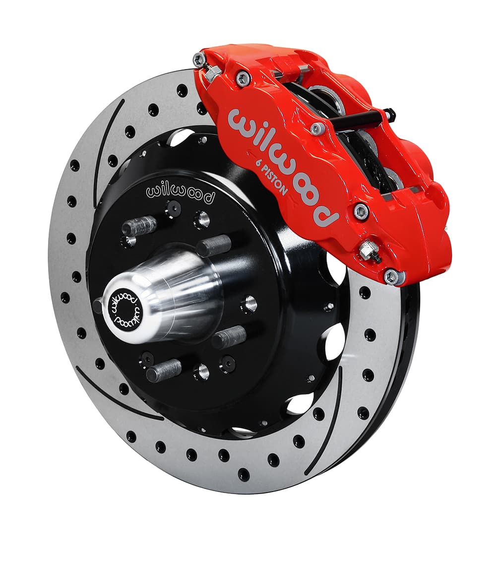 FNSL6R Front Hub Kit,12.88", Drill, Red
