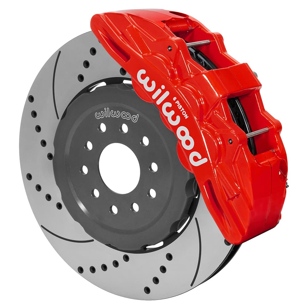 SX6R Dynamic Front Kit,15.00, Drilled, Red