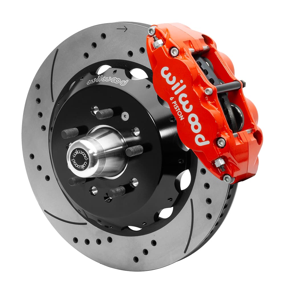 FNSL6R Front Hub Kit,14.00", Drill, Red