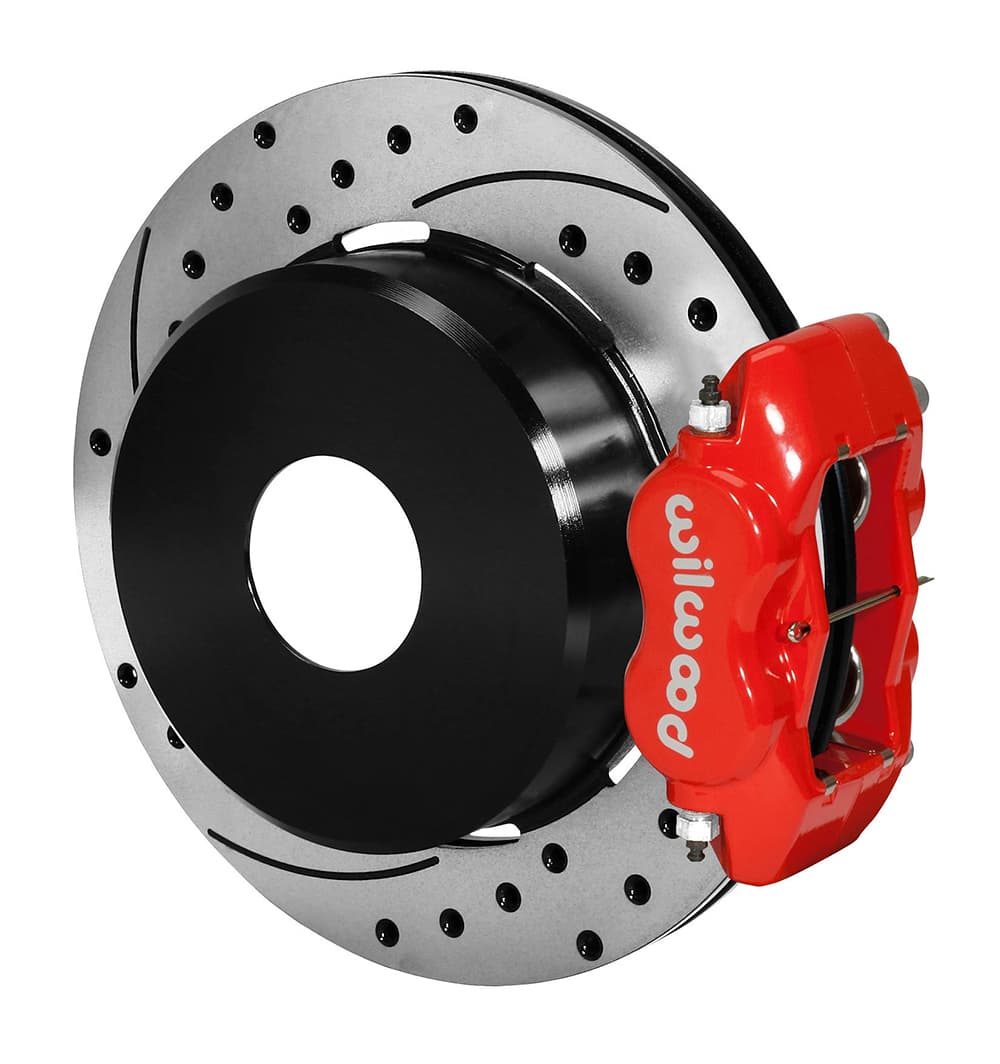 FDLI P/S Park Brake Kit, Drilled, Red