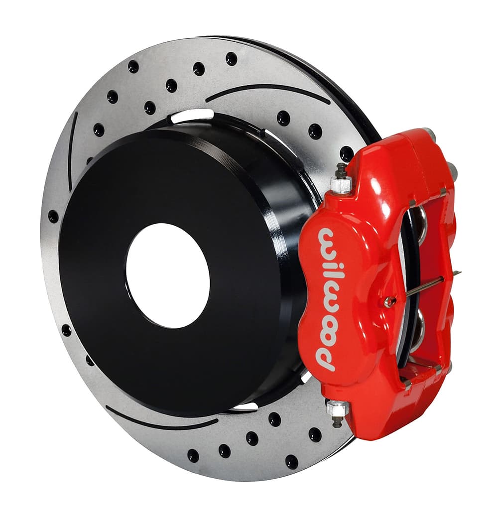 FDLI P/S Park Brake Kit, Drilled, Red