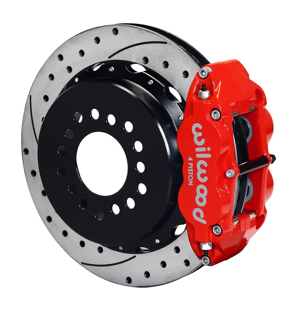 FNSL4R Rear P-Brk Kit,12.88", Drilled, Red
