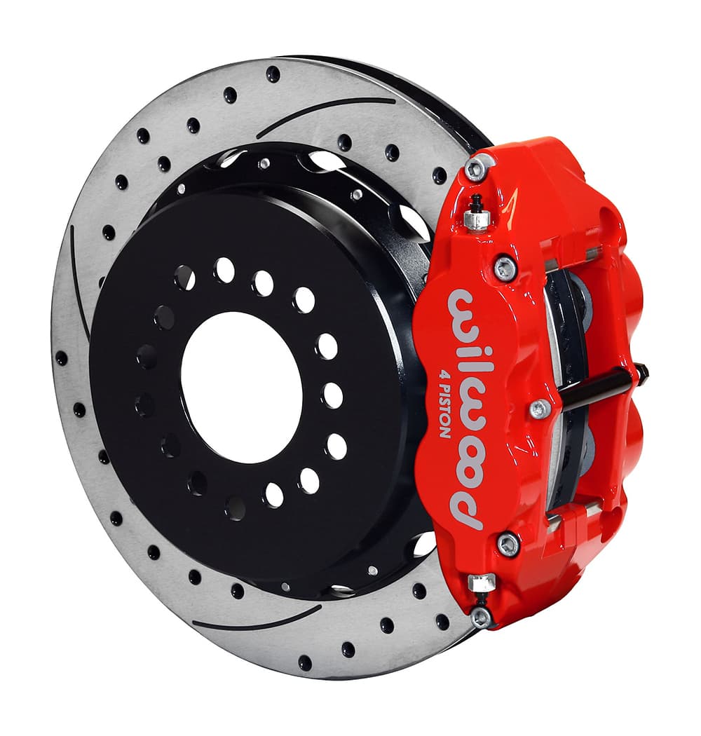 FNSL4R Rear P-Brk Kit,12.88", Drilled, Red