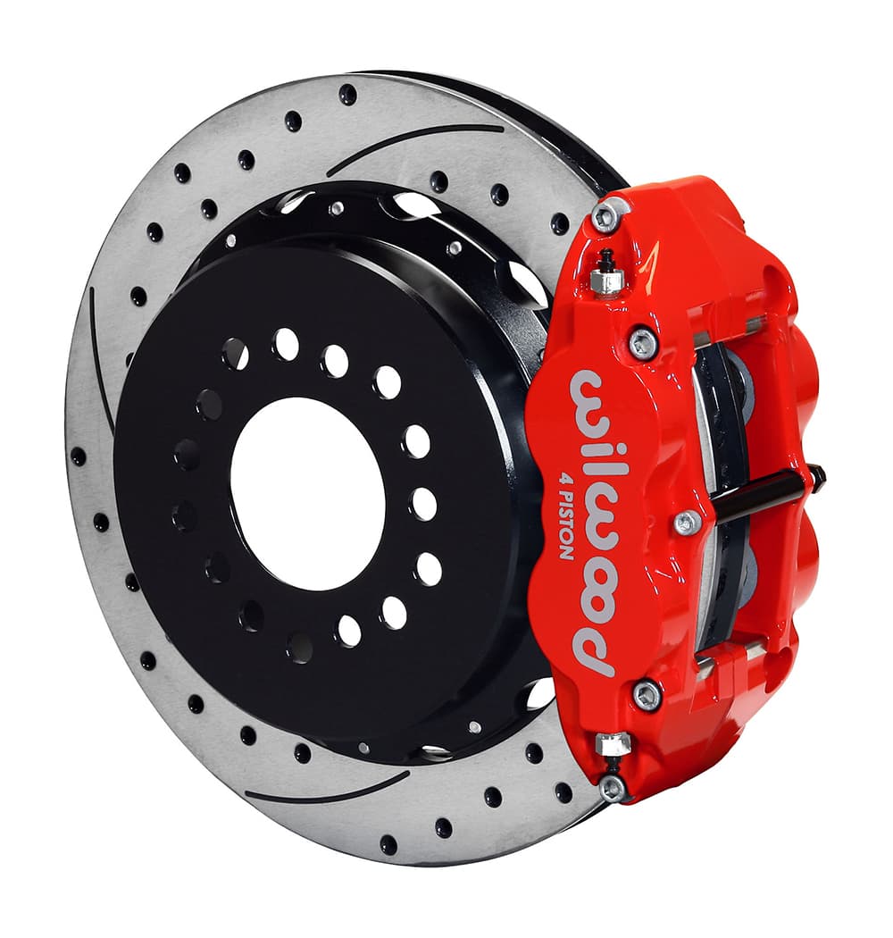 FNSL4R Rear P-Brk Kit,12.88", Drilled, Red