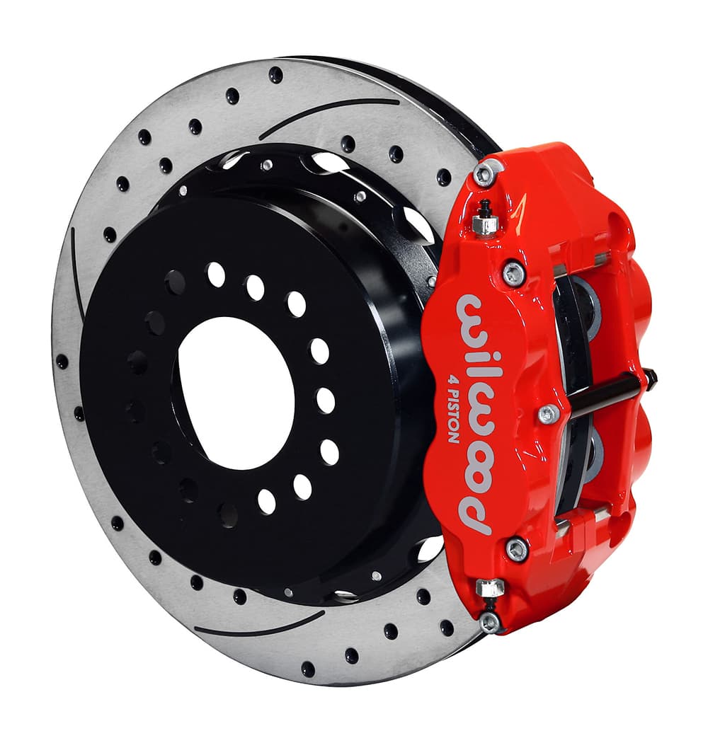 FNSL4R Rear P-Brk Kit,12.88", Drilled, Red