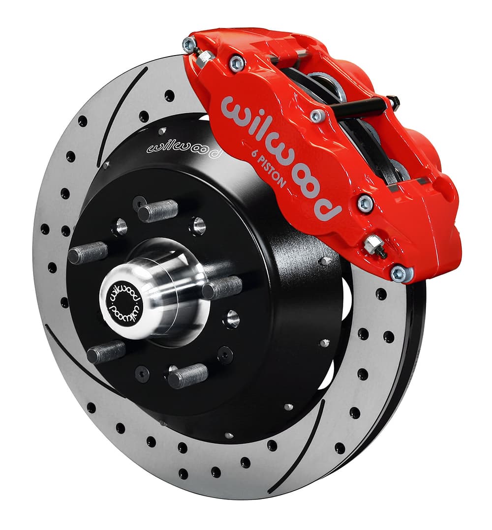 FNSL6R Front Hub Kit,14.00", Drill, Red