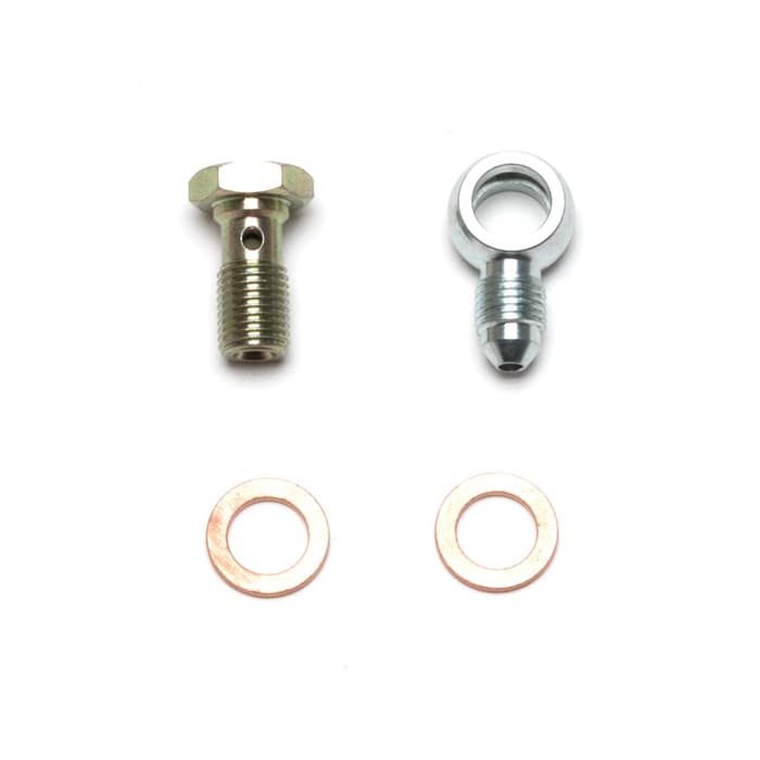 Fitting Kit, -3 Male w/ 3/8-24 Banjo Bolt (For Banjo Outlet Master Cylinders)