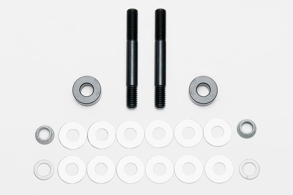 Bolt Kit, Radial Mount Bracket Studs,Washers,Spacers Nuts 3.15" OAL 14.00" Rotor