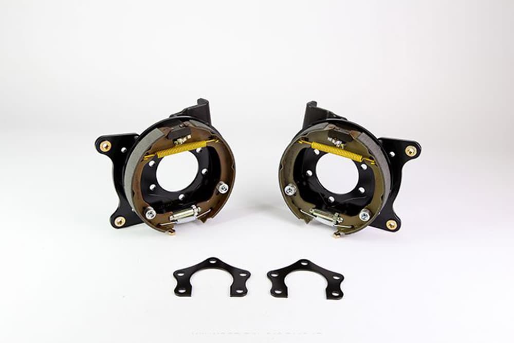 Brackets (2) - Disc/Drum, Mpr/Dana-Grn w/Ring, 2.36" Off,1 pc vented