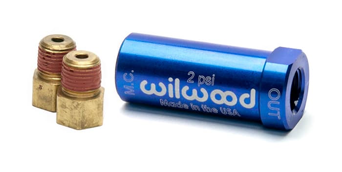 Residual Pressure Valve - New Style w/ Fittings - 2# / Blue