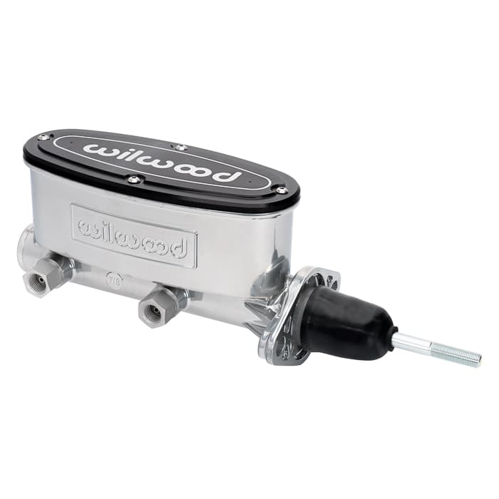 High Volume Tandem Master Cylinder - 7/8" Bore,Chrome Pwd-W/Pushrod
